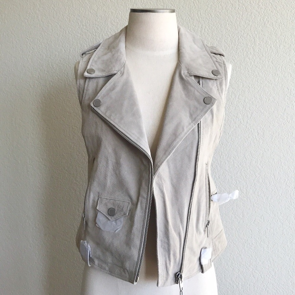 BlankNYC Suede Moto Vest